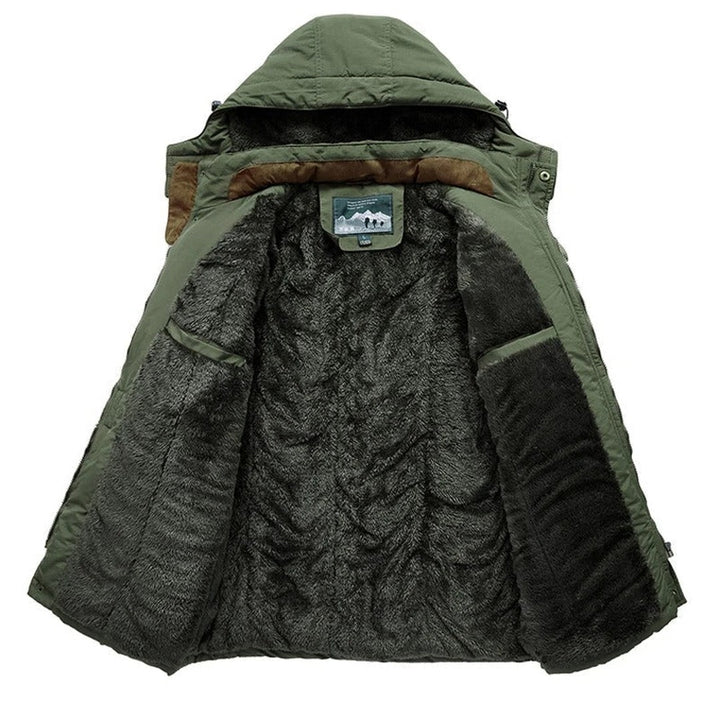 Miles - Men's Sherpa Lined Winter Coat with Hood