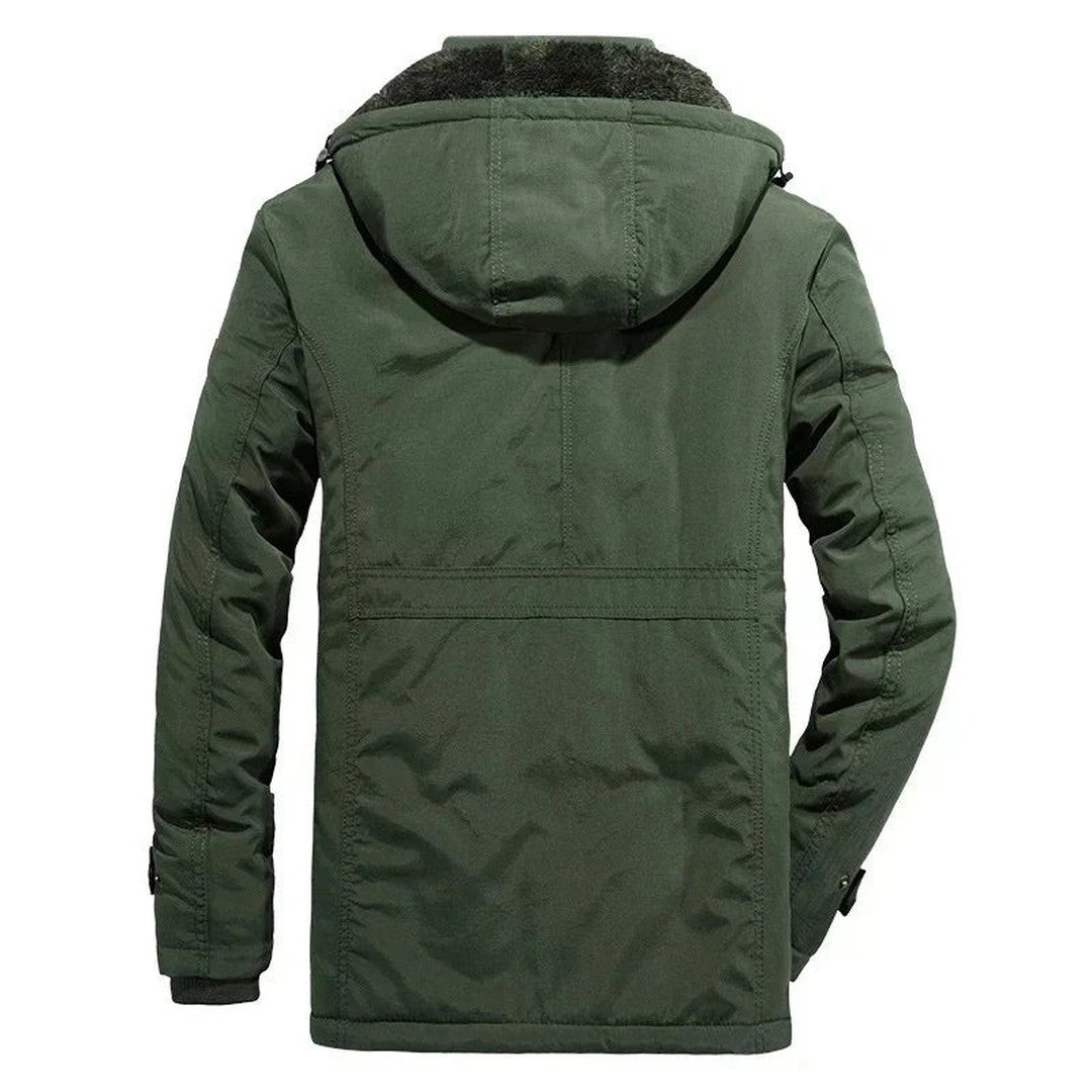 Miles - Men's Sherpa Lined Winter Coat with Hood