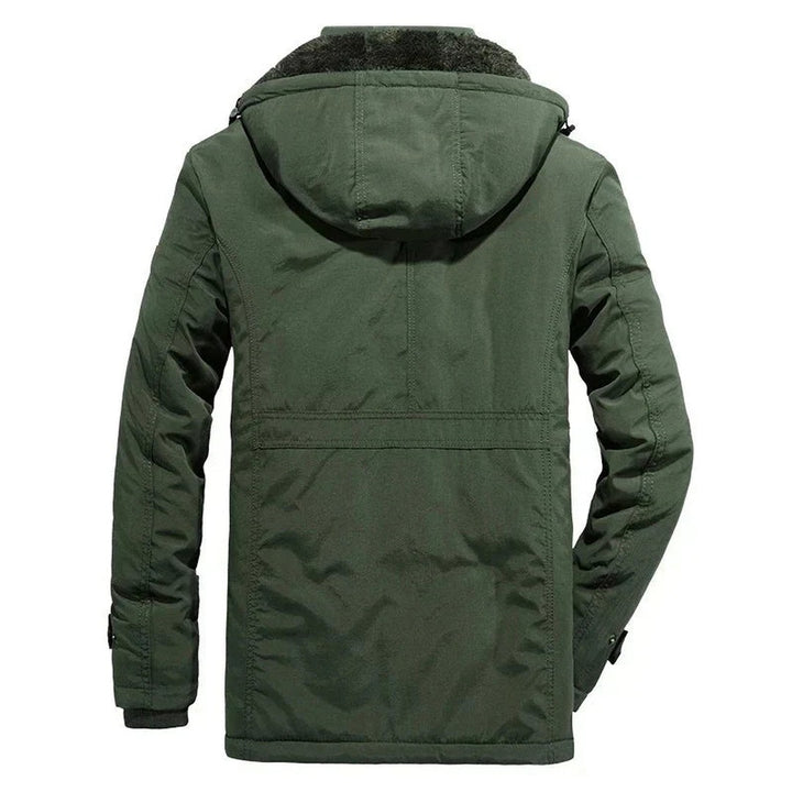 Miles - Men's Sherpa Lined Winter Coat with Hood