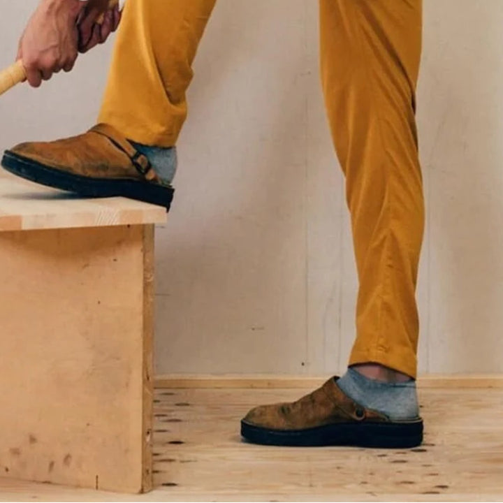 Leather-Look Cushioned Slip-On Shoes