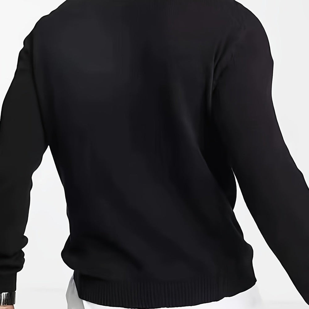Half-Zip Mock Neck Sweater