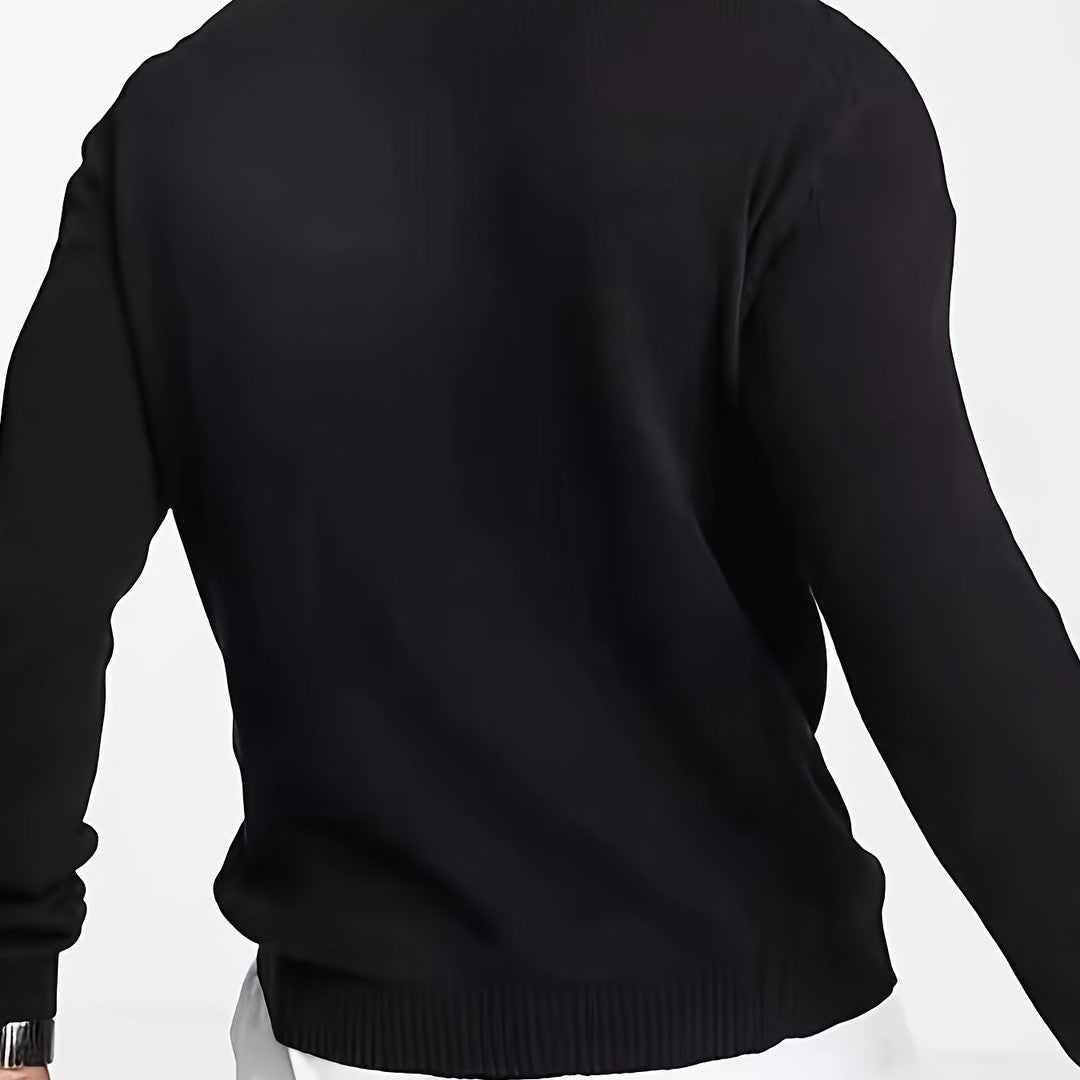 Half-Zip Mock Neck Sweater