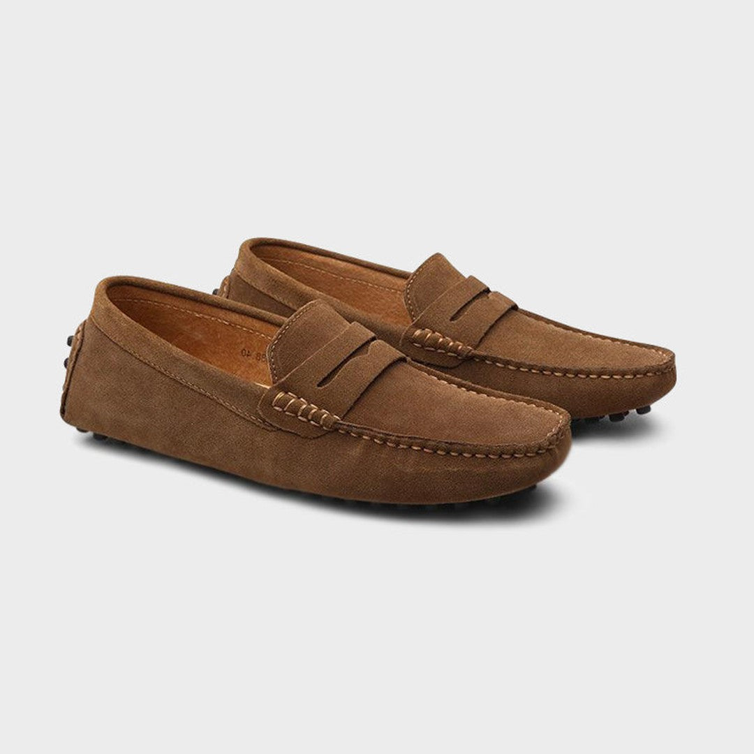 Suede Boat Loafers