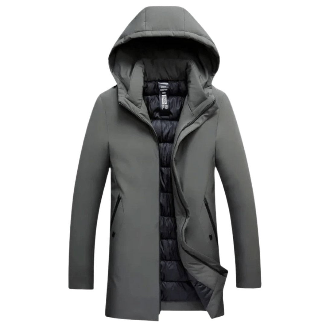 Insulated Hooded Long Parka