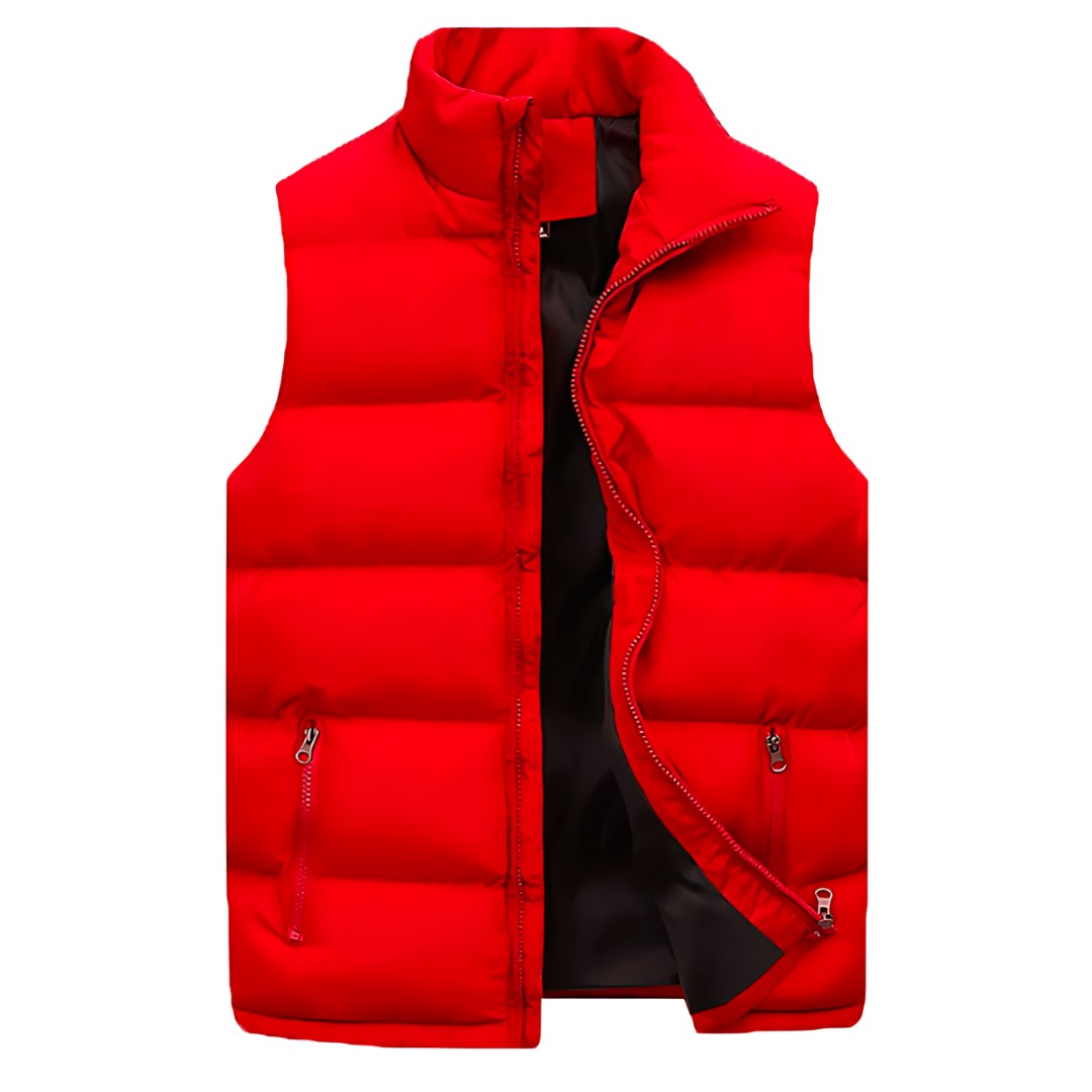 Zip-Front Puffer Vest