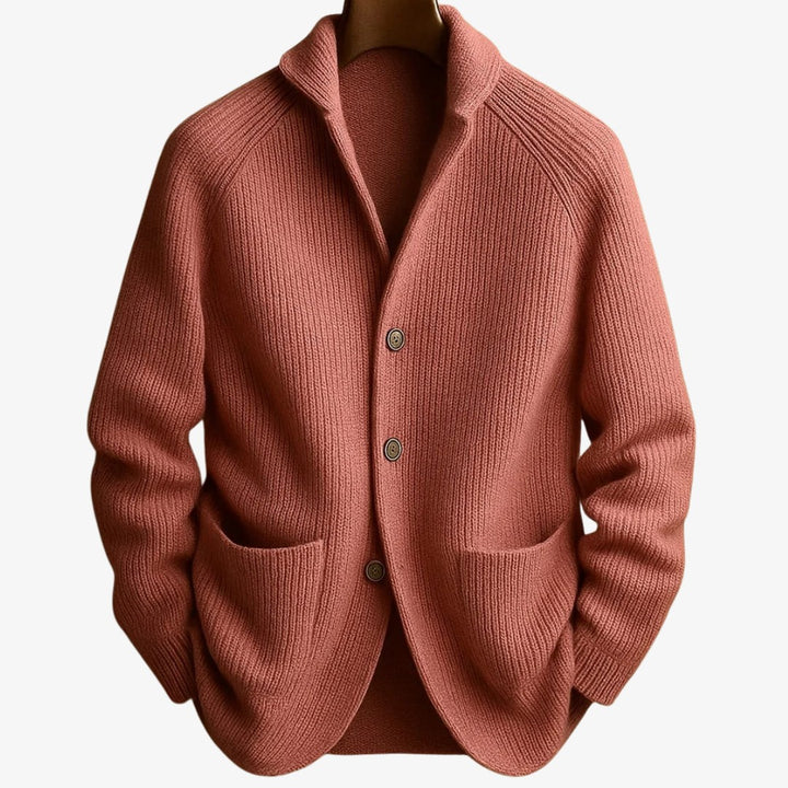 Elliot | Tailored Button-Front Knit Cardigan