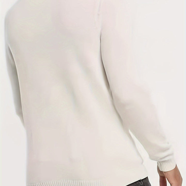 Half-Zip Mock Neck Sweater