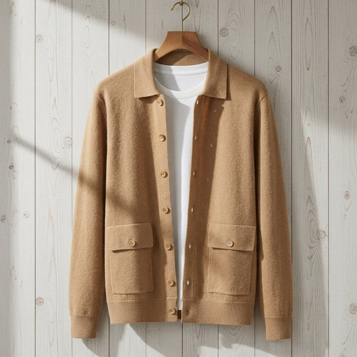 Men's Verona Longline Cashmere Button Jacket