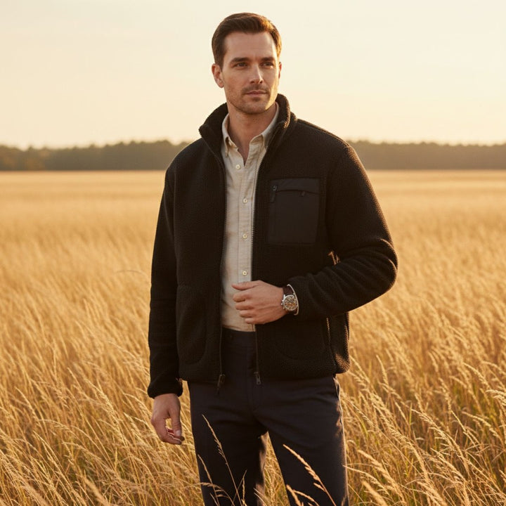 Sherpa Fleece Zip Jacket