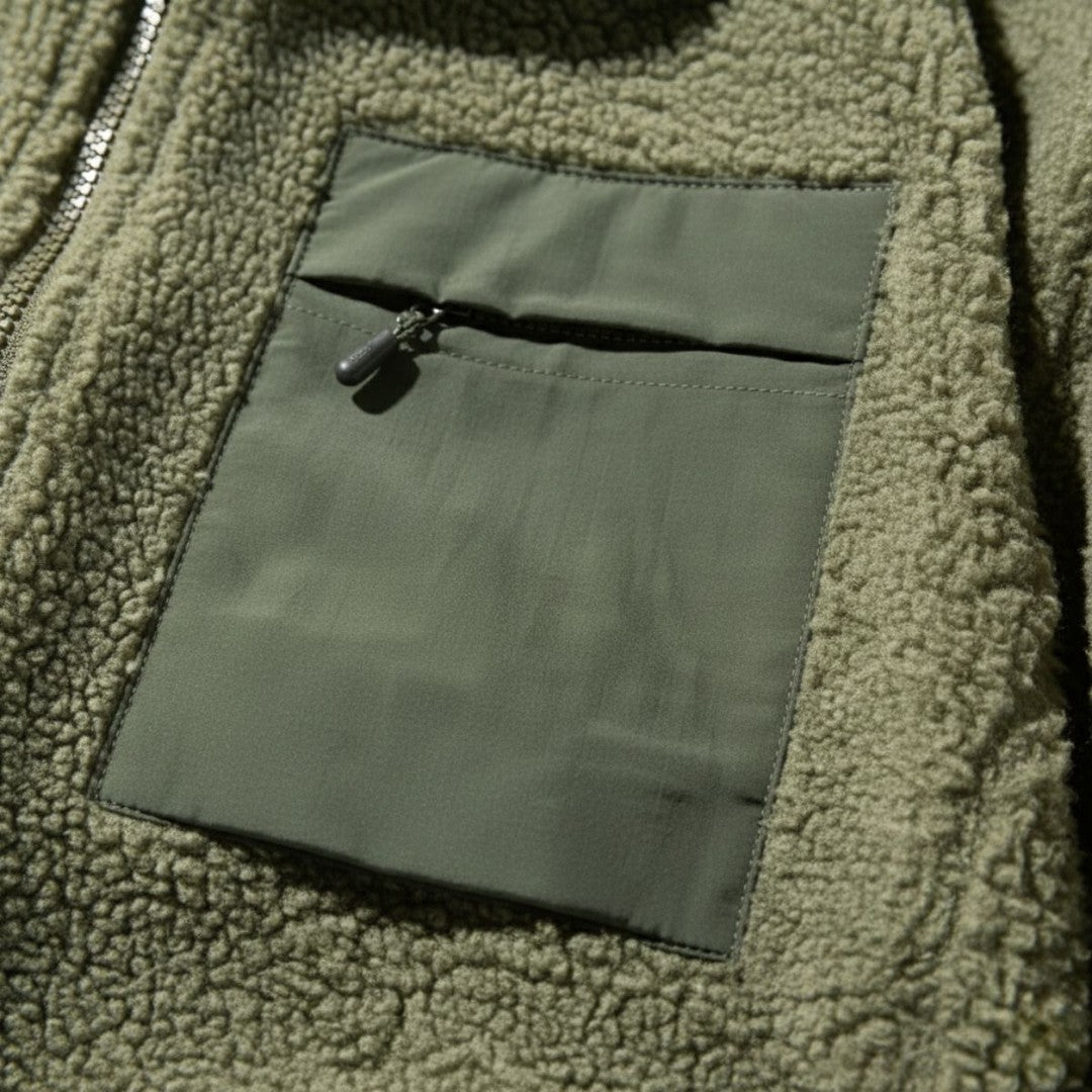 Sherpa Fleece Zip Jacket