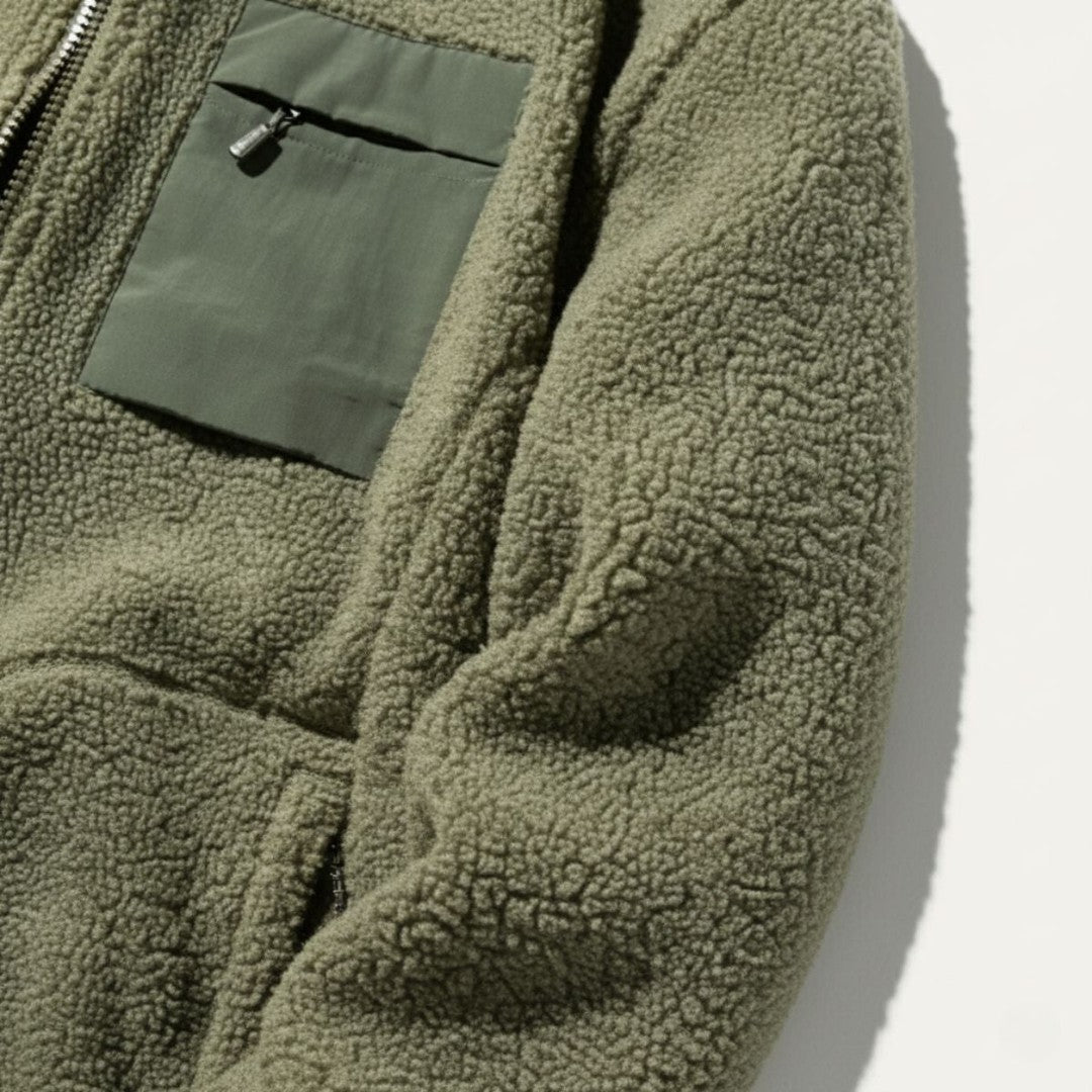 Sherpa Fleece Zip Jacket