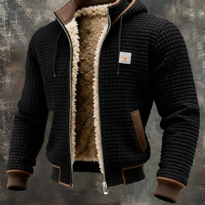 Brendan - Men's Quilted Hooded Jacket with Fleece Lining - photo 2