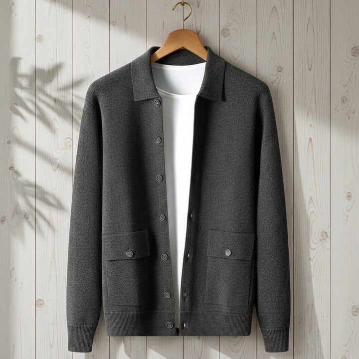 Men's Verona Longline Cashmere Button Jacket