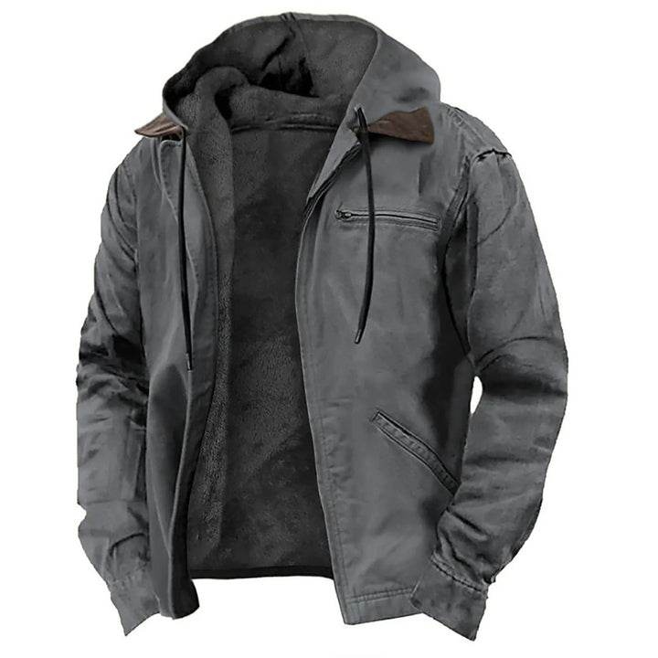 Corduroy Collar Quilted Jacket