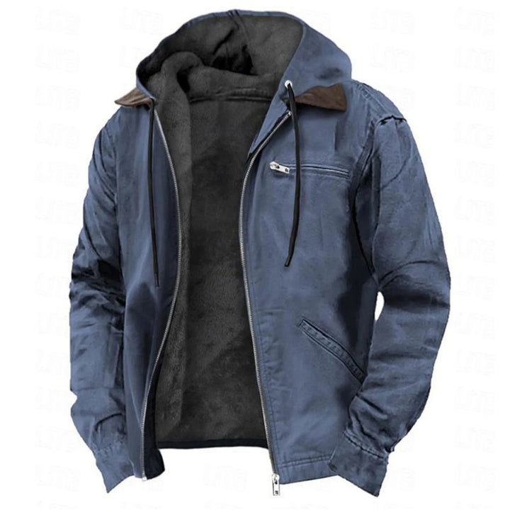 Corduroy Collar Quilted Jacket