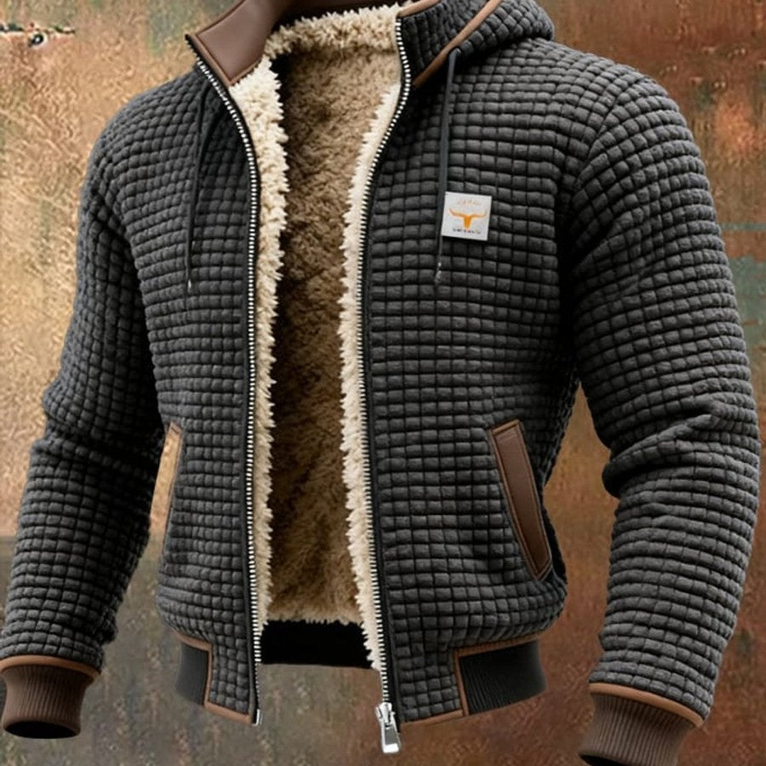 Brendan - Men's Quilted Hooded Jacket with Fleece Lining - photo 6