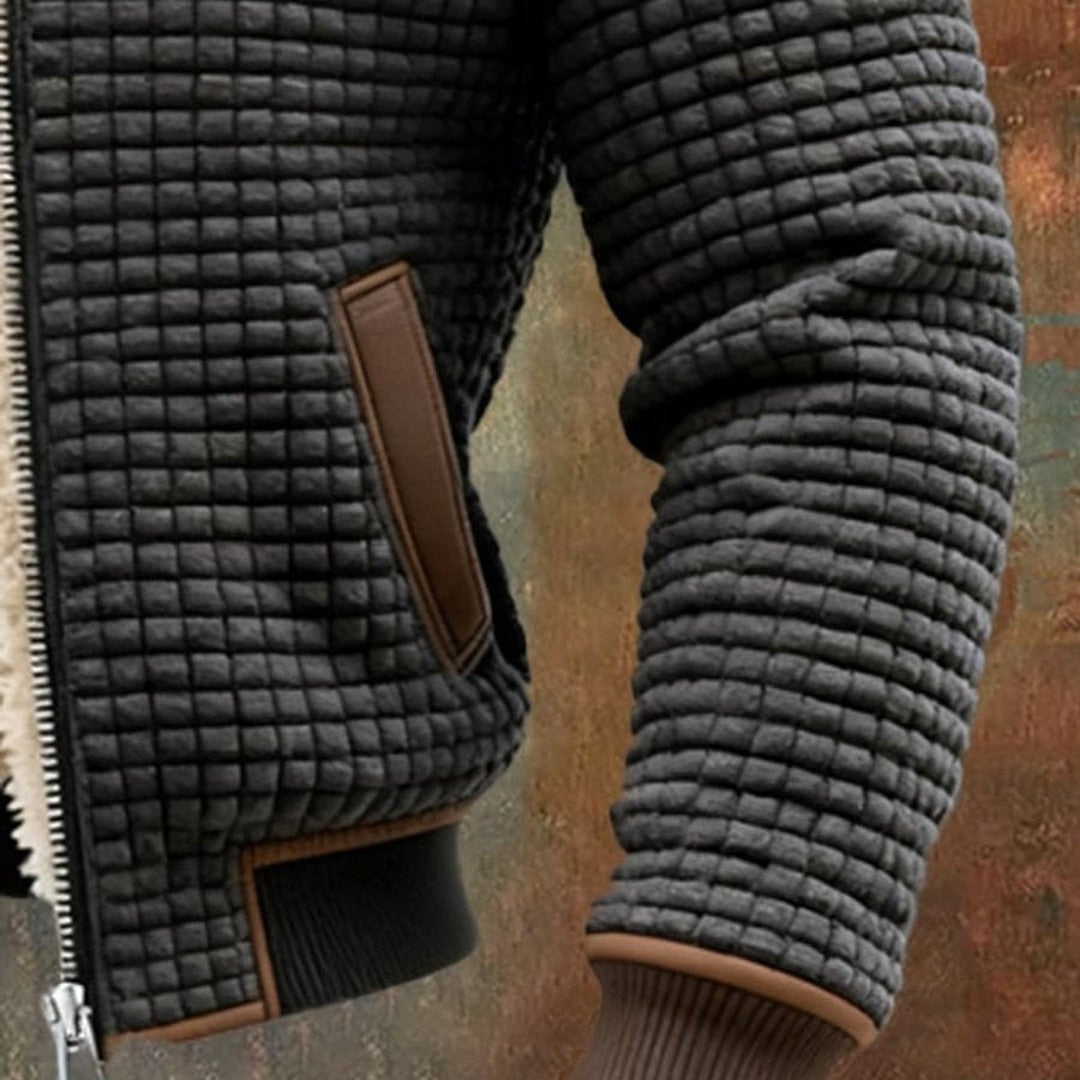 Brendan - Men's Quilted Hooded Jacket with Fleece Lining - photo 8