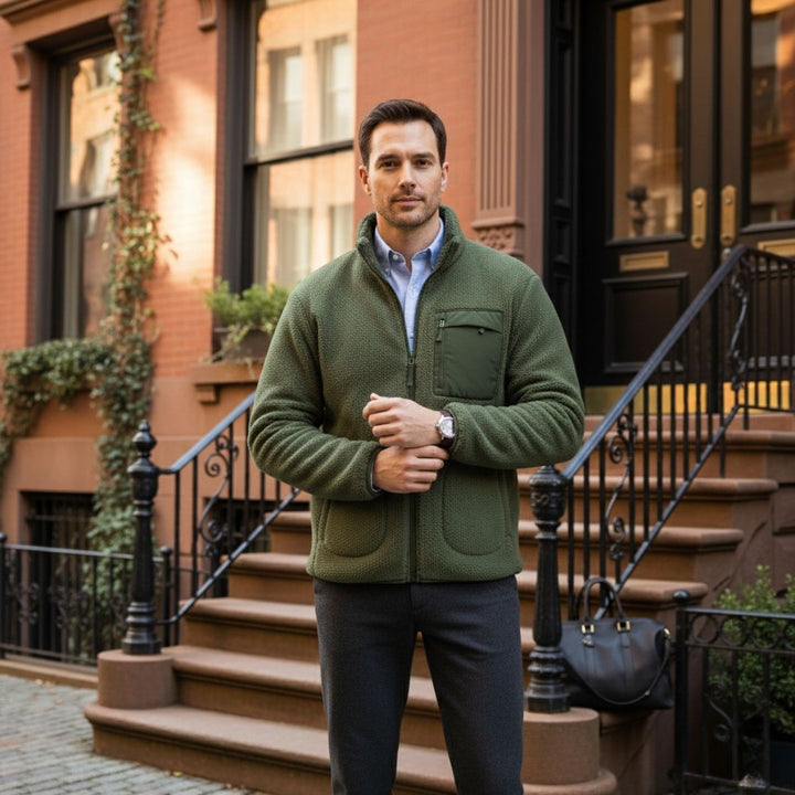 Sherpa Fleece Zip Jacket