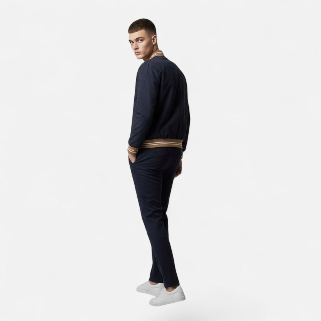 Valmonti | Men’s Stand-Collar Non-Iron Casual Jacket