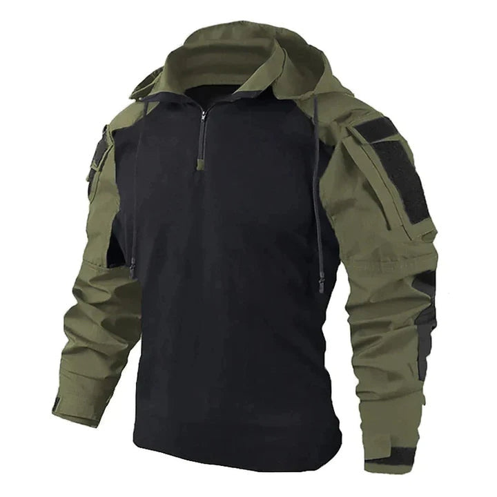 Tactical Half-Zip Hooded Pullover