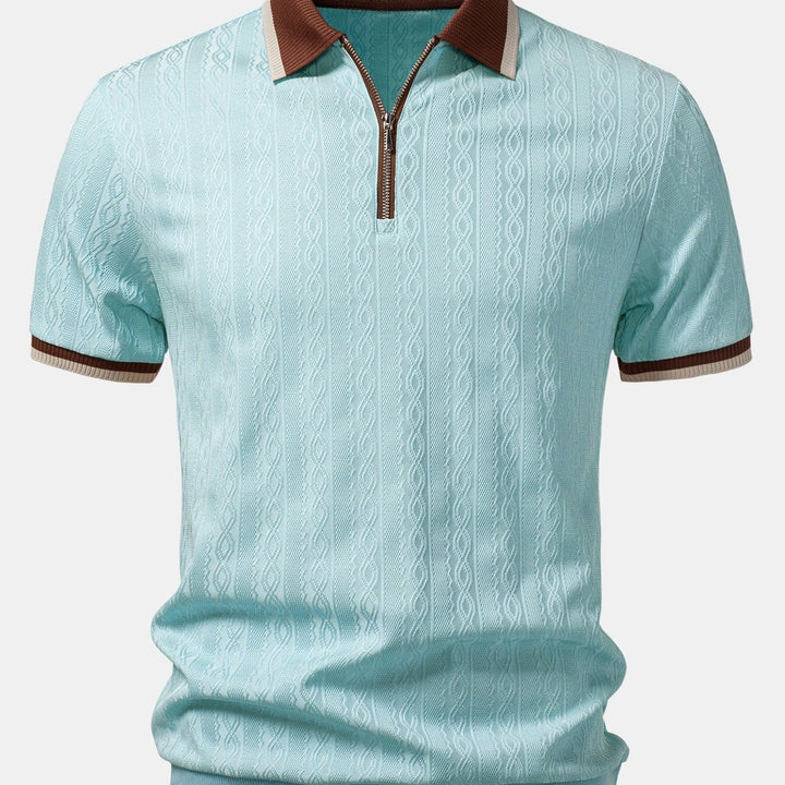 TAORMINA Knitted Zip Polo Shirt