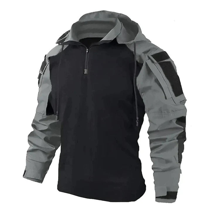 Tactical Half-Zip Hooded Pullover