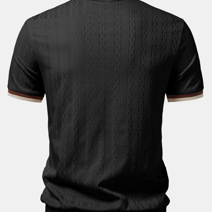 TAORMINA Knitted Zip Polo Shirt