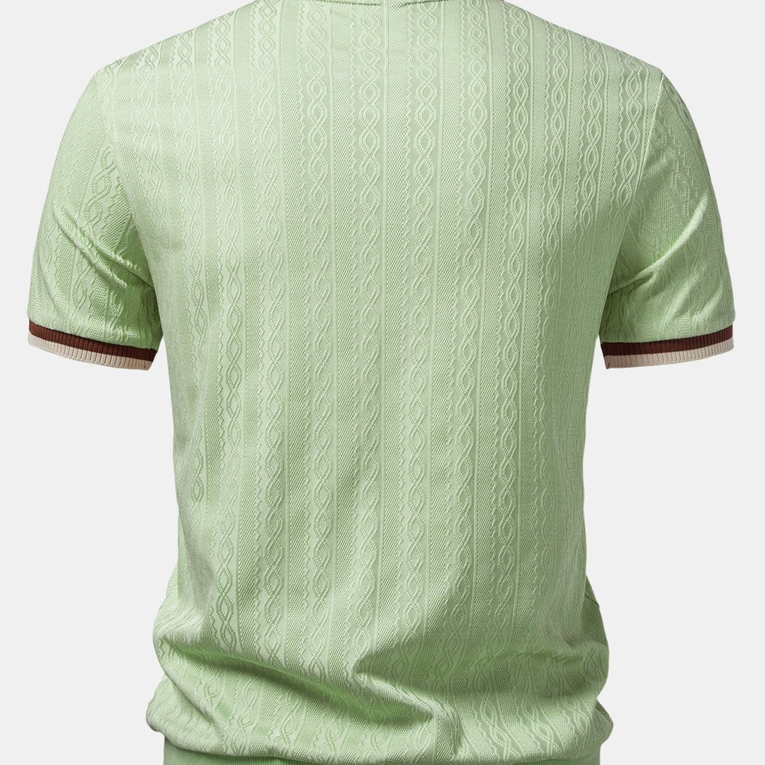 TAORMINA Knitted Zip Polo Shirt