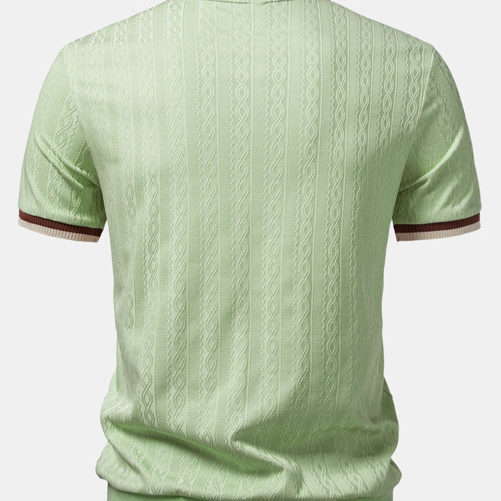 TAORMINA Knitted Zip Polo Shirt