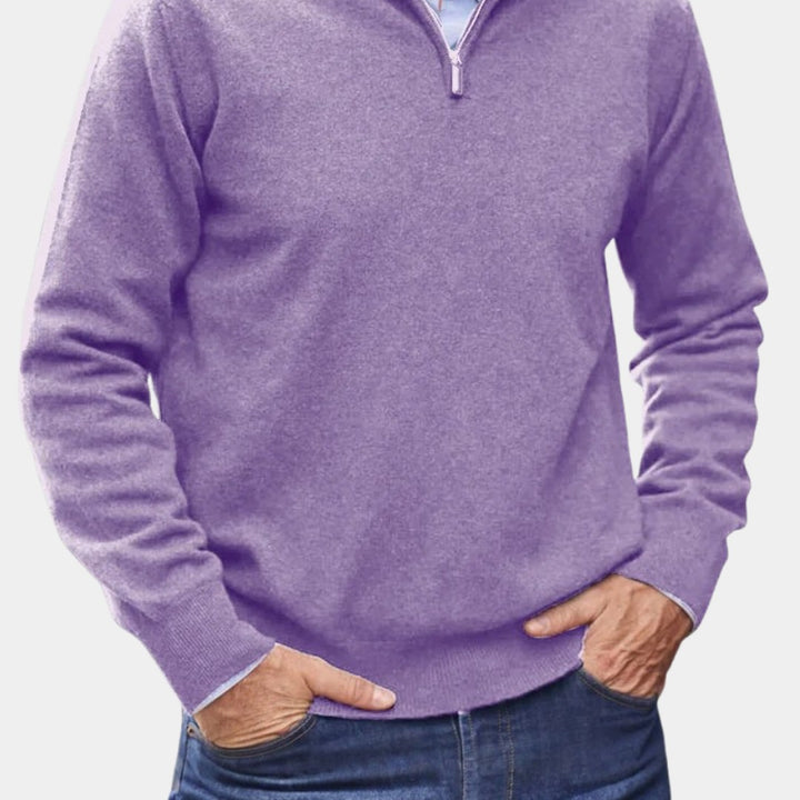 Quarter-Zip Knit Pullover