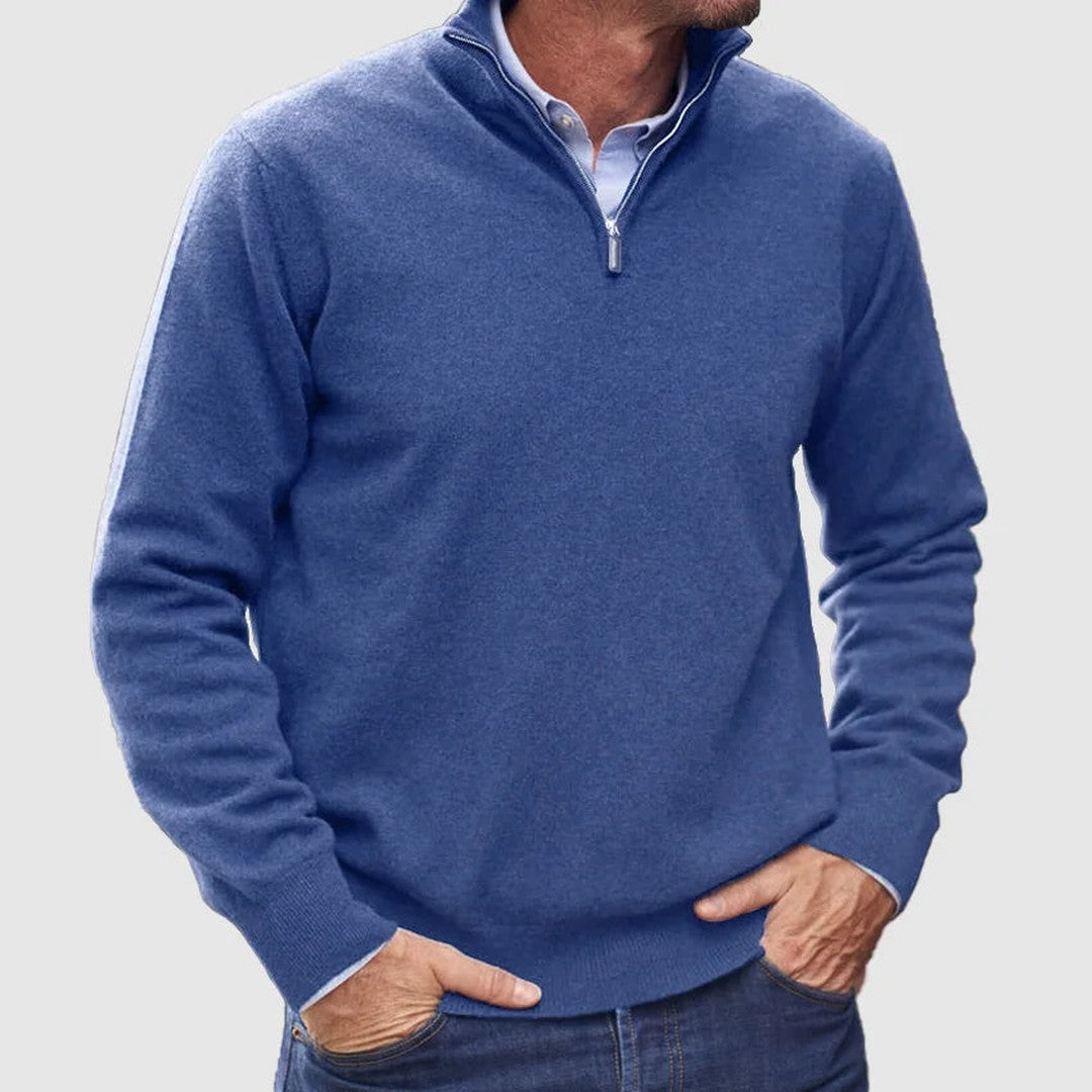 Quarter-Zip Knit Pullover