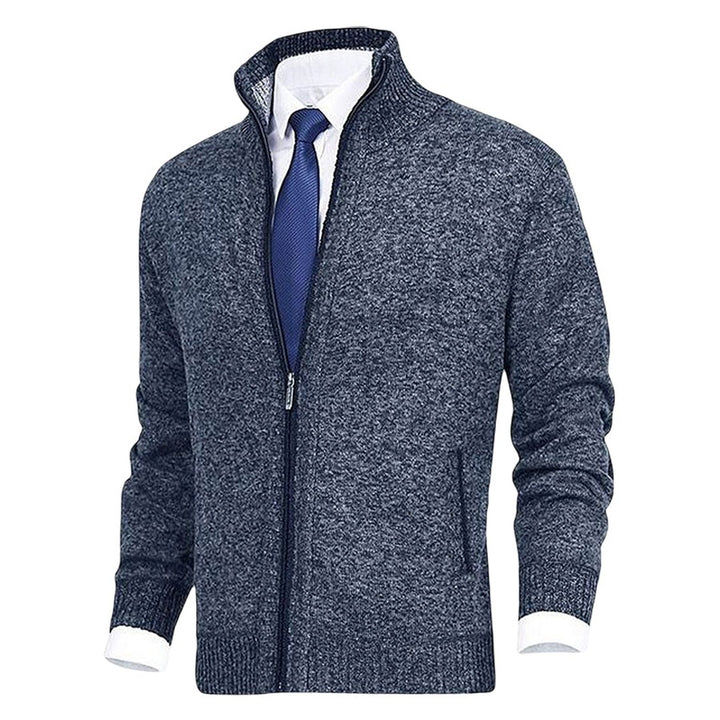 Zip-Up Collared Cardigan Jacket