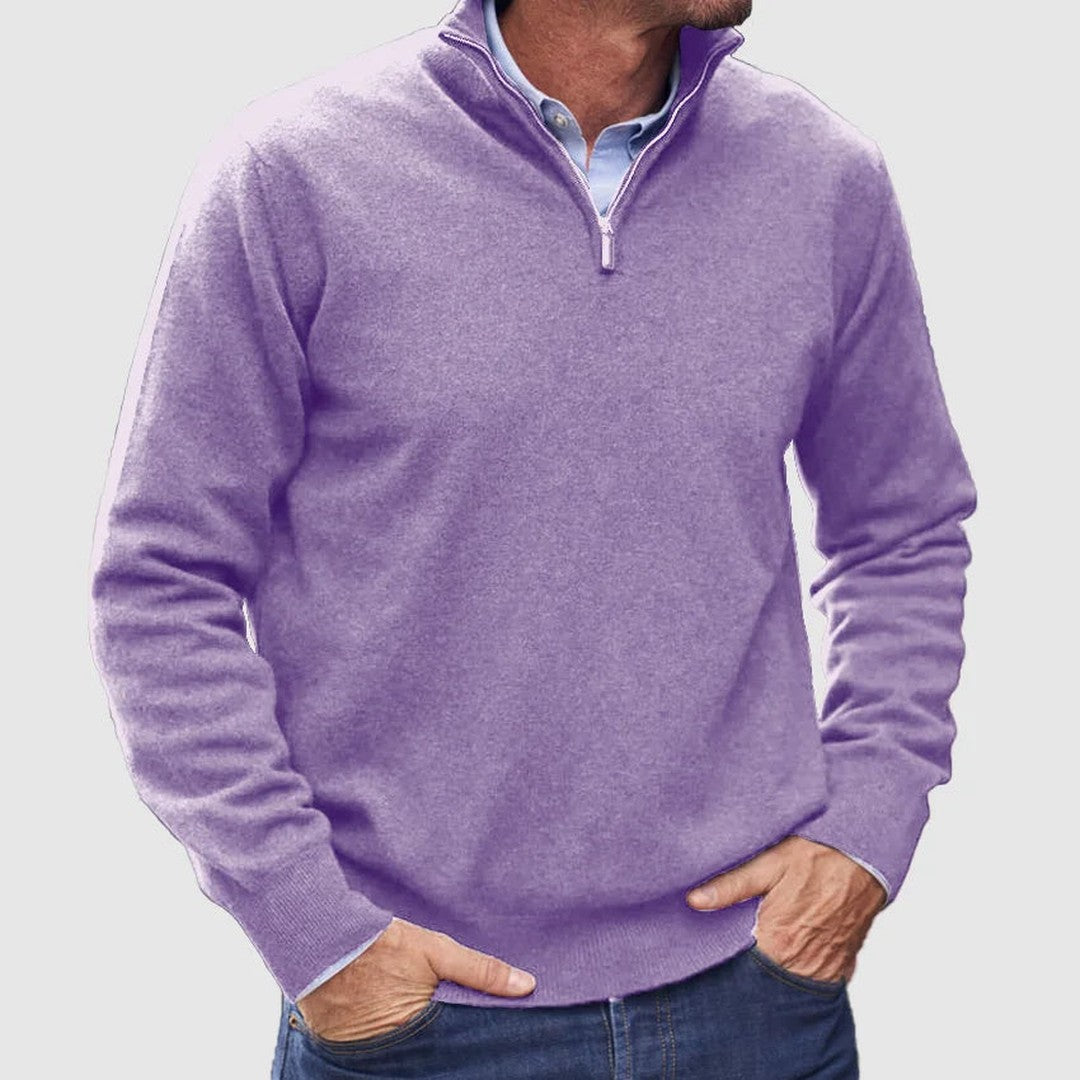Quarter-Zip Knit Pullover