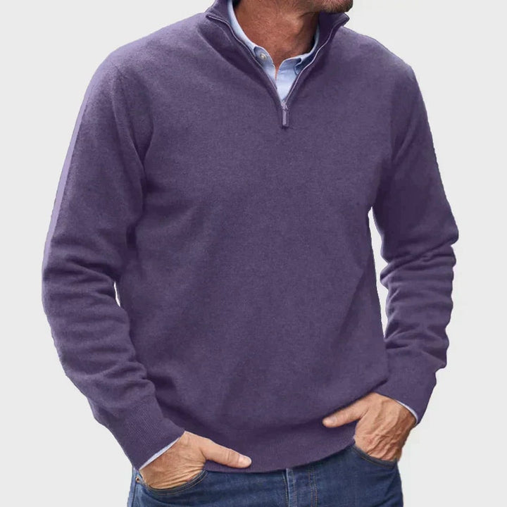 Quarter-Zip Knit Pullover