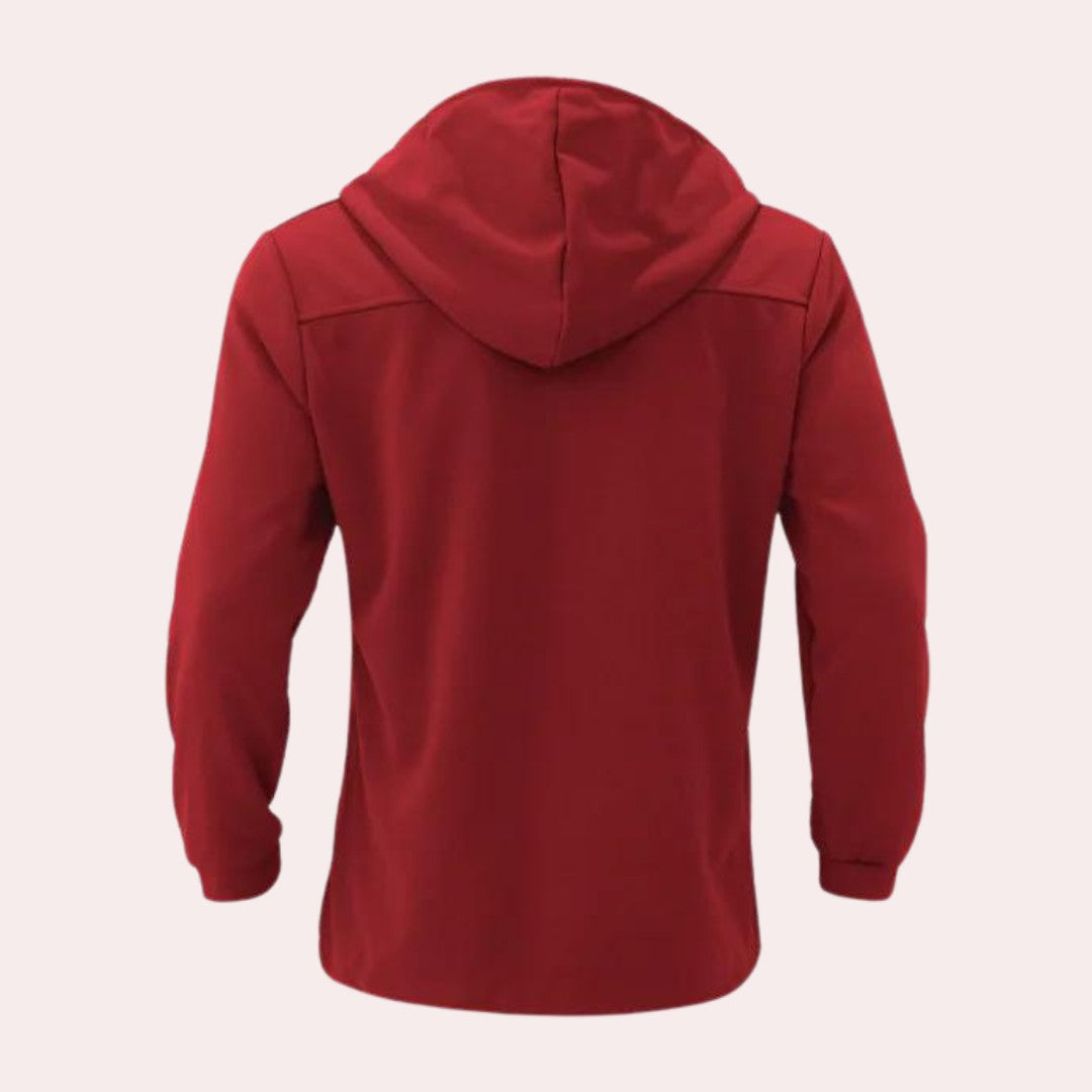Stylish men's hooded trench coat for a casual look