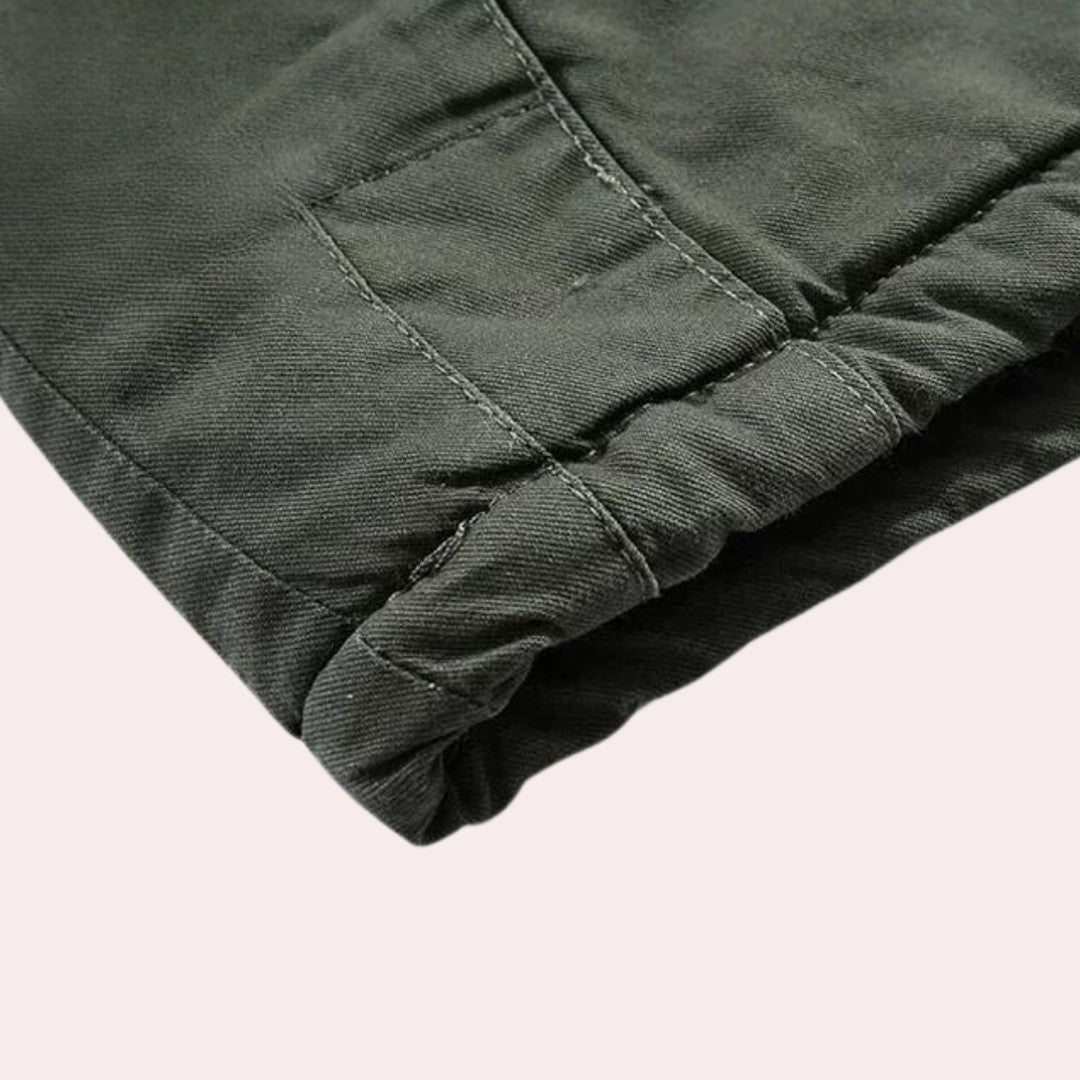 Drummond Fields - Padded Hooded Jacket Zip Front Toggle Drawstring