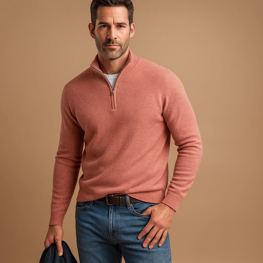 HALF ZIP SWEATER FOR MEN