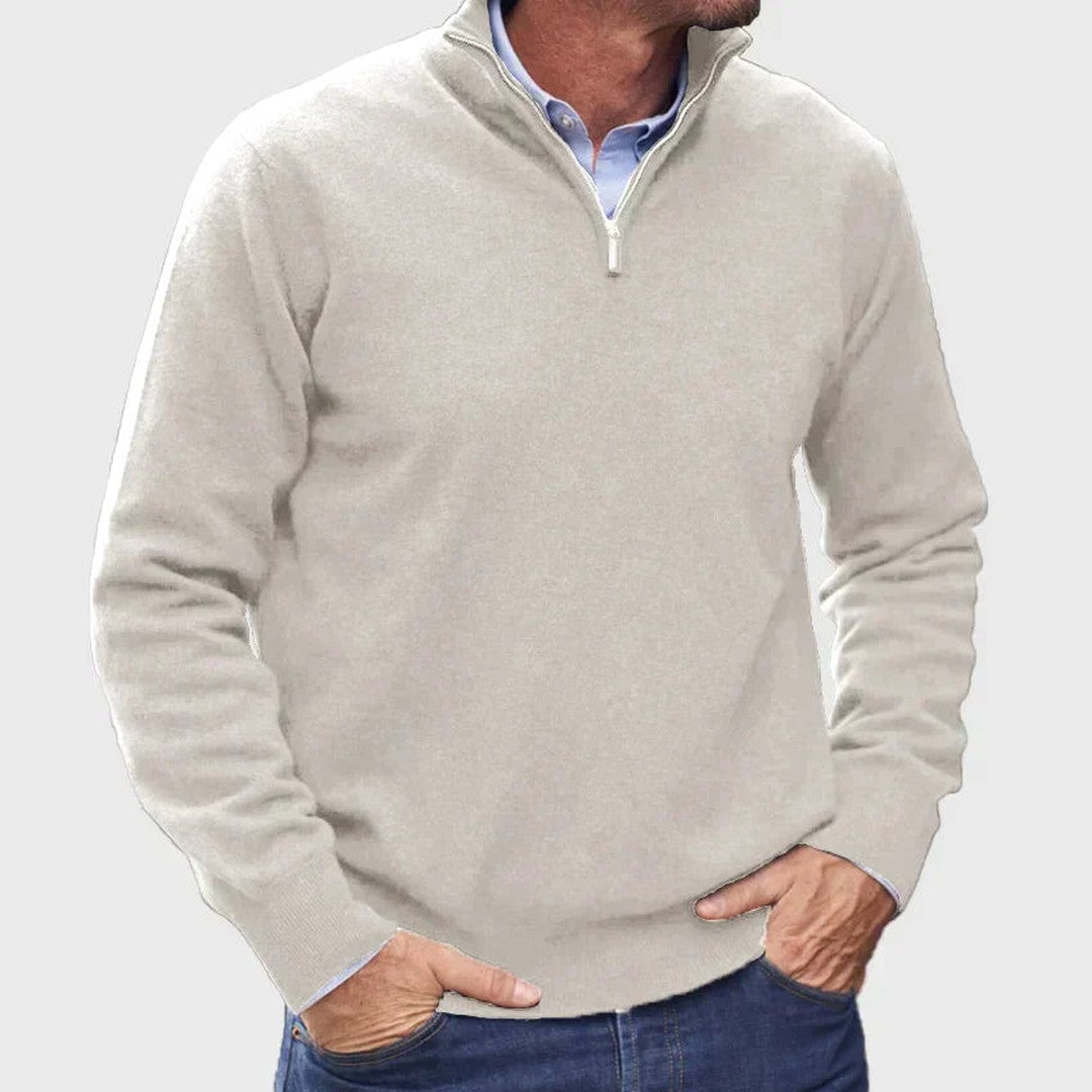 Quarter-Zip Knit Pullover