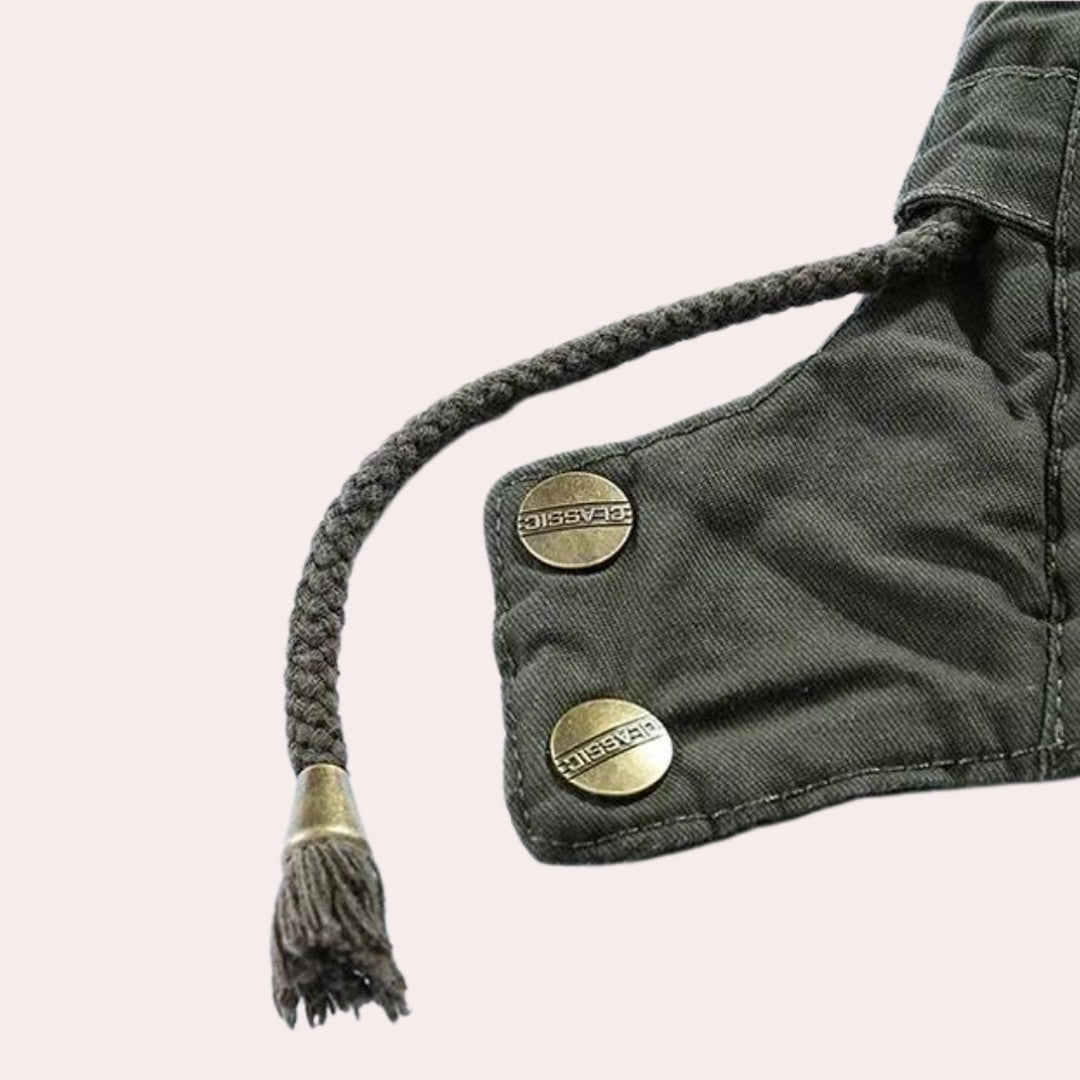 Drummond Fields - Padded Hooded Jacket Zip Front Toggle Drawstring