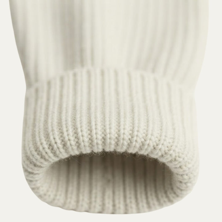Chunky Fisherman Rib Turtleneck Sweater
