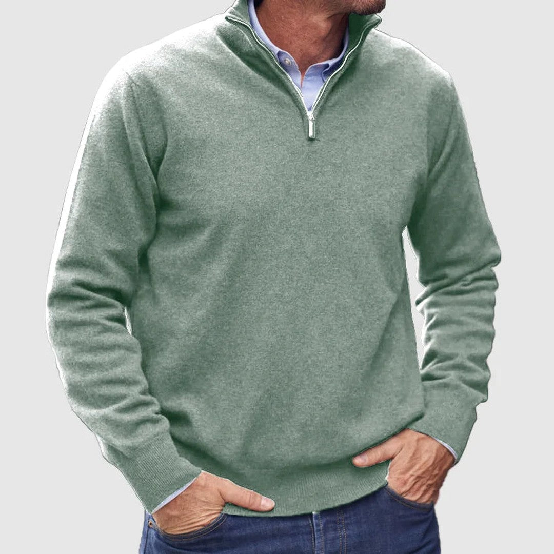 Quarter-Zip Knit Pullover