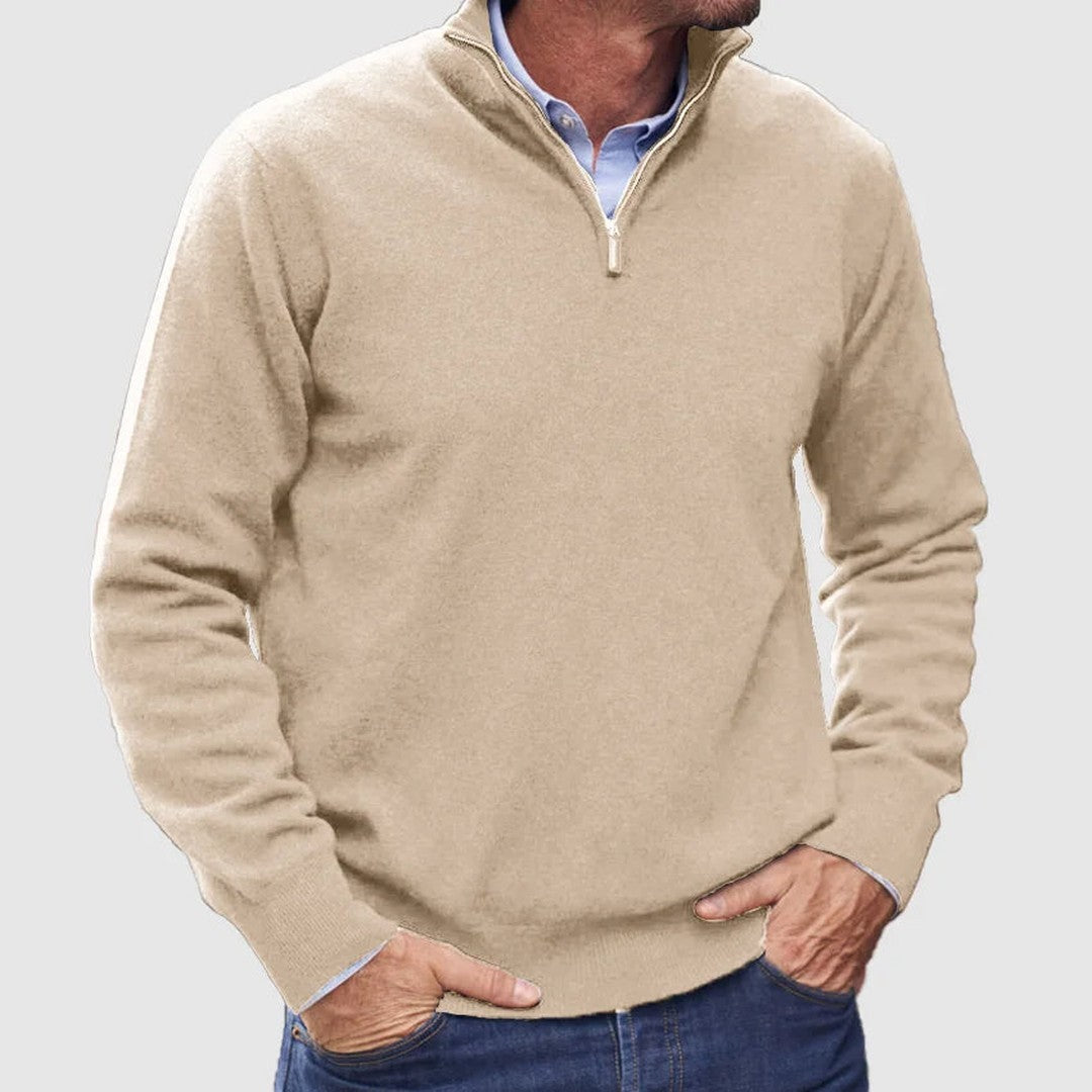 Quarter-Zip Knit Pullover