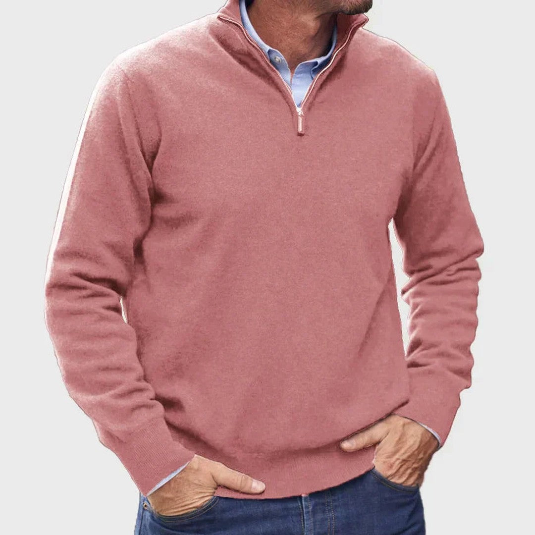 Quarter-Zip Knit Pullover