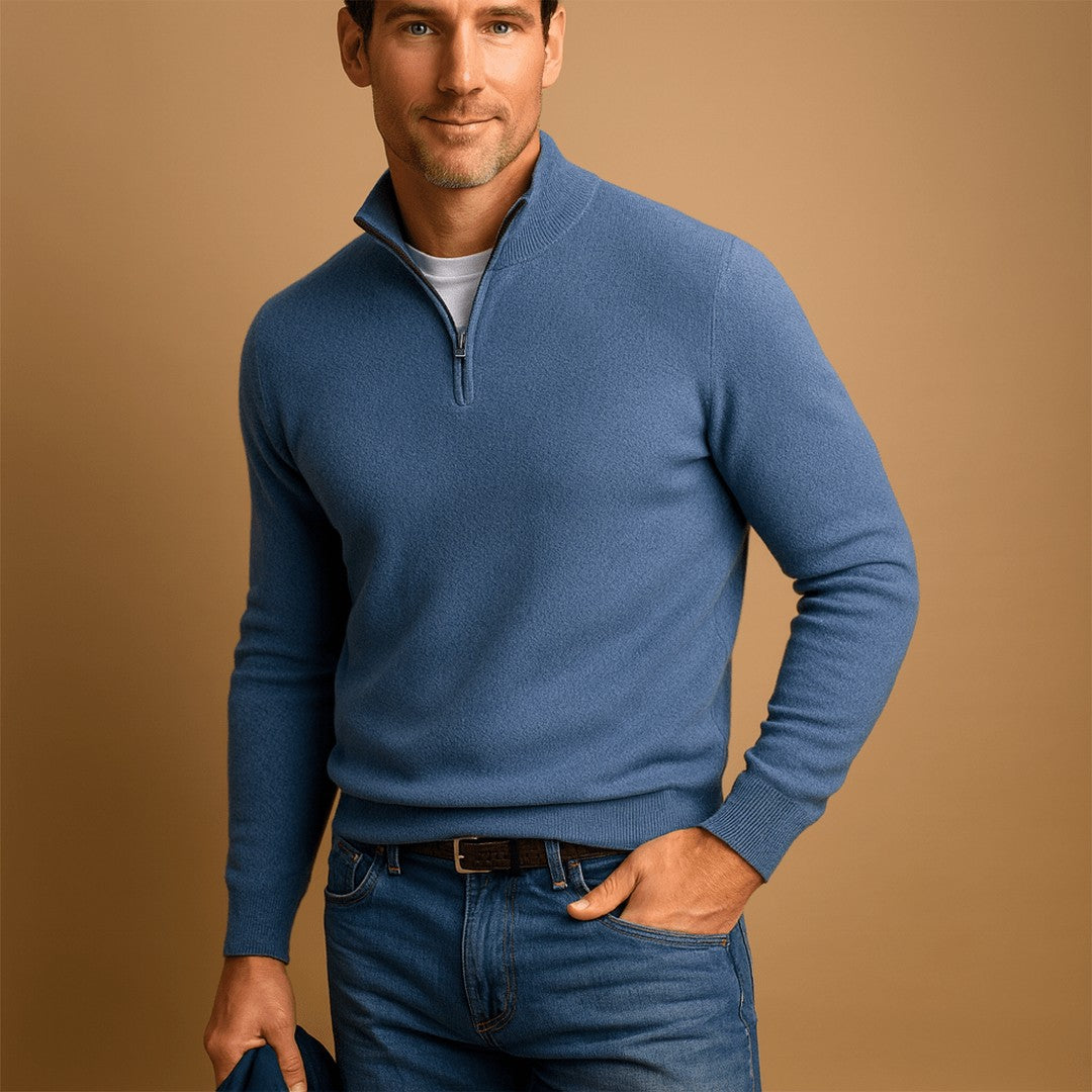 HALF ZIP SWEATER FOR MEN