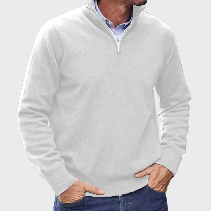 Quarter-Zip Knit Pullover