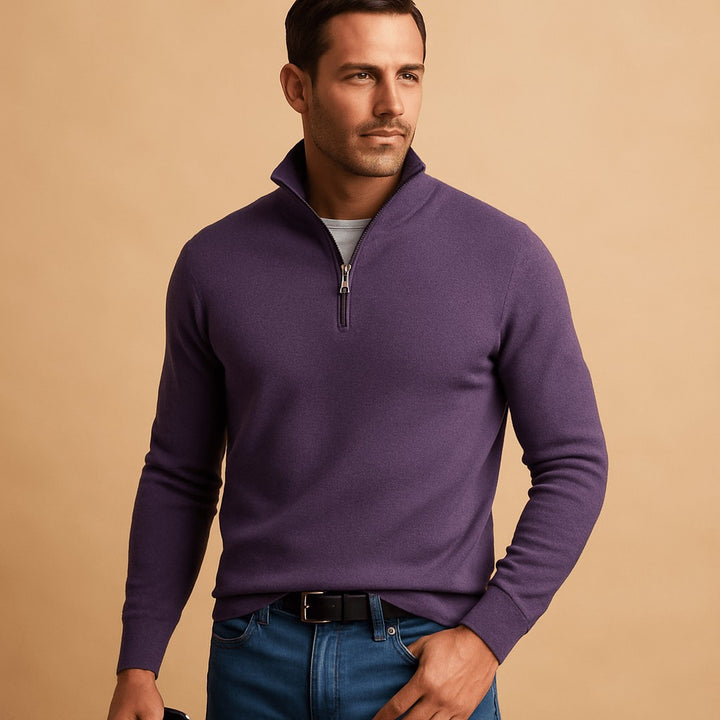 HALF ZIP SWEATER FOR MEN