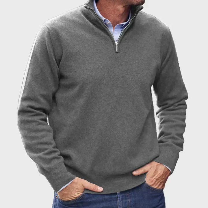 Quarter-Zip Knit Pullover