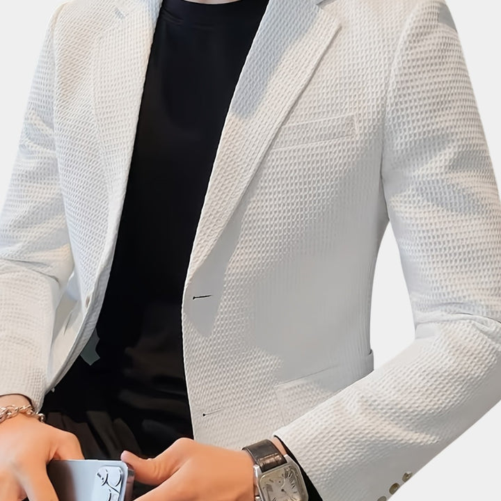 LAPEL KNIT BLAZER FOR MEN