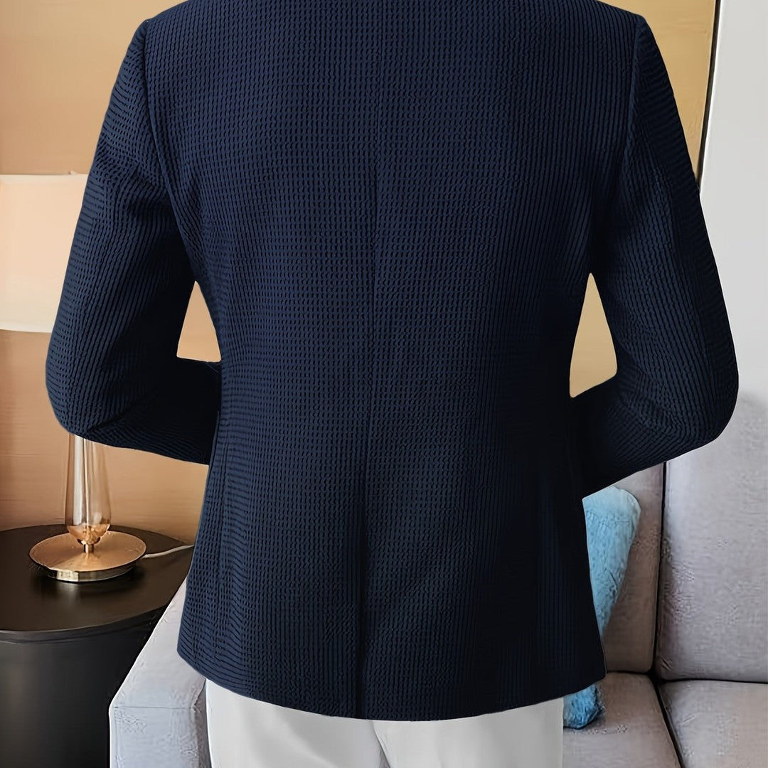 LAPEL KNIT BLAZER FOR MEN