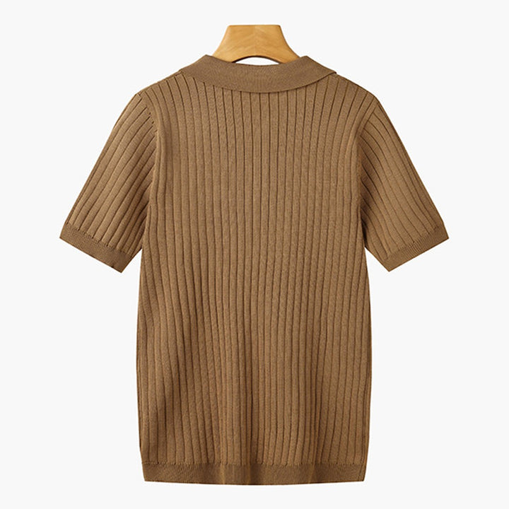 GIMCHEON Knitted Polo Shirt